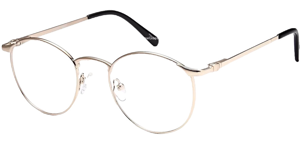 CAPRI DC211 WHITE GOLD EYEGLASSES FRAMES 53-19-140 AUTHENTIC